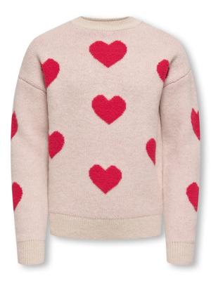 Kids ONLY winter sweater meisjes - grijs - KogNaja - regular fit, gebreid