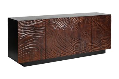Dessoir FLUID 175cm 3D acacia hout zwart and dark walnut bruin - 45599