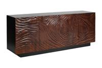 Dessoir FLUID 175cm 3D acacia hout zwart and dark walnut bruin - 45599