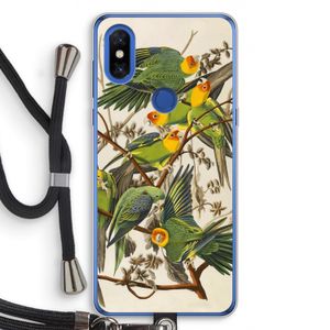 Carolinaparkiet: Xiaomi Mi Mix 3 Transparant Hoesje met koord