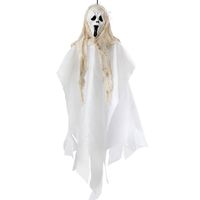 Halloween/horror thema hang decoratie spook - enge/griezelige pop - 60 cm   - - thumbnail