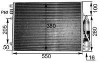 Condensor, airconditioning AC303000S Condensor, airconditioning AC303000S