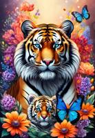 Tigers - Maternal Love Collection Puzzel 1000 stukjes