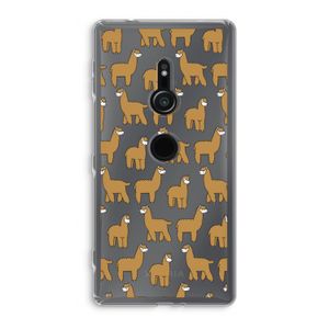 Alpacas: Sony Xperia XZ2 Transparant Hoesje