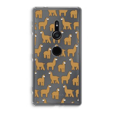 Alpacas: Sony Xperia XZ2 Transparant Hoesje
