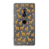 Alpacas: Sony Xperia XZ2 Transparant Hoesje