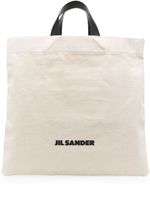 Jil Sander sac cabas à logo imprimé - Tons neutres