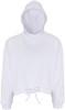 TriDry TR085 Women´s Cropped Oversize Hoodie - White - XXS