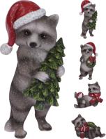 Wasbeer kerst 15cm 4ass Nampook - Nampook