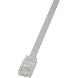 LogiLink CF2011U RJ45 Netwerkkabel, patchkabel CAT 6 U/UTP 0.25 m Wit Zeer flexibel 1 stuk(s)