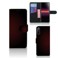 Sony Xperia L4 | Telefoon Hoesje | Geruit Rood | Portemonnee hoesje