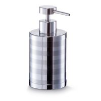 Zeeppompje/dispenser edelstaal/rvs streep 7 x 15 cm