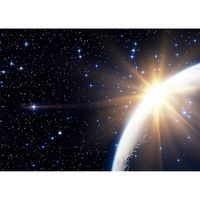 Inductiebeschermer - Zon valt achter de maan - 83x52 cm - thumbnail