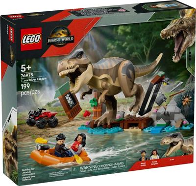 LEGO JURASSIC WORLD 76975 T-Rex ontsnappen aan de rivier
