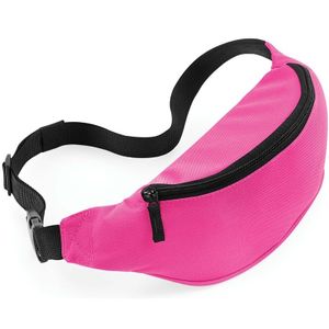 Heuptasje/fanny pack fuchsia 38 x 14 x 8 cm festival musthave