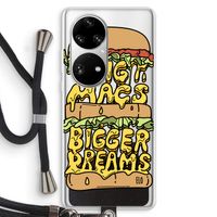 Big Macs Bigger Dreams: Huawei P50 Pro Transparant Hoesje met koord