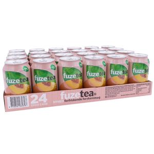 Fuze Tea peach black tea 330 ml. / tray 24 blikken