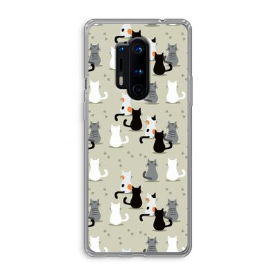 Katten: OnePlus 8 Pro Transparant Hoesje