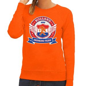 Holland drinking team sweater oranje dames 2XL  -