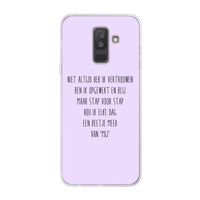 Zelfvertrouwen: Samsung Galaxy A6 Plus (2018) Transparant Hoesje