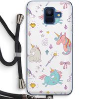 Fantasiewereld: Samsung Galaxy A6 (2018) Transparant Hoesje met koord