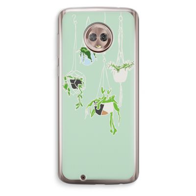 Hang In There: Motorola Moto G6 Transparant Hoesje