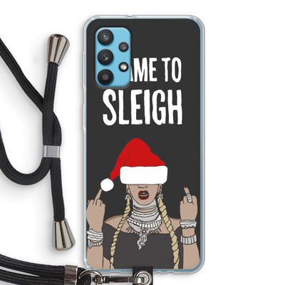 Came To Sleigh: Samsung Galaxy A32 4G Transparant Hoesje met koord