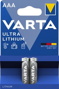 Varta LITHIUM AAA Bli 2 AAA batterij (potlood) Lithium 1100 mAh 1.5 V 2 stuk(s)