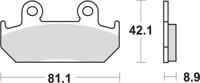 TRW Brake pad mcb 562 sv sintered metal