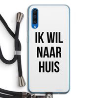Ik wil naar huis: Samsung Galaxy A50 Transparant Hoesje met koord