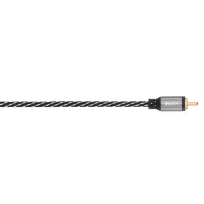 Avinity Subwooferkabel + Ad. Cinch-aansl. - 2 Cinch-st Stof Verg. 3,0 M