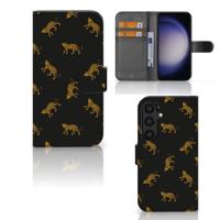 Telefoonhoesje | Met pasjeshouder | voor Samsung Galaxy S24 Leopards