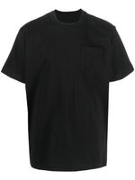 sacai t-shirt à détail zippé - Noir