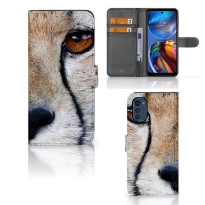 Motorola Moto E32 | Moto E32s | Telefoonhoesje | Met pasjeshouder | Cheetah