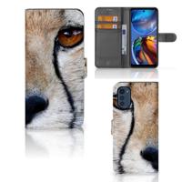 Motorola Moto E32 | Moto E32s | Telefoonhoesje | Met pasjeshouder | Cheetah