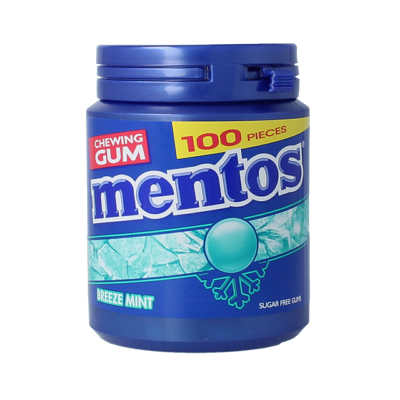 Mentos Gum breeze mint 100 Stuks Mentos Gum breeze mint 100 Stuks