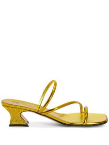 Giuseppe Zanotti bague Aude Strass à ornements - Jaune