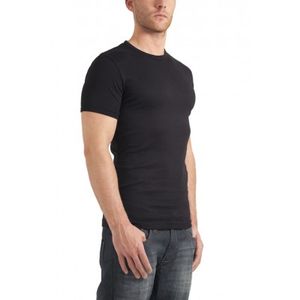 Garage Basic T-Shirt Round Neck Black Semi Bodyfit (art 0301)