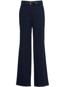 Prada pantalon Gabardine à coupe ample - Bleu