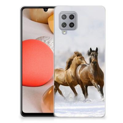 Samsung Galaxy A42 | TPU Hoesje | Paarden