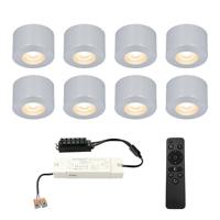 HOFTRONIC™ Complete set 8x3W dimbare LED in/opbouwspots Navarra IP44
