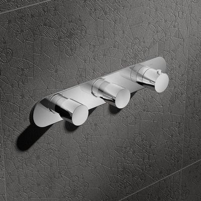 Hotbath Buddy thermostaat inbouw met 2 stopkranen horizontaal chroom B067CR Hotbath Buddy thermostaat inbouw met 2 stopkranen horizontaal chroom B067CR