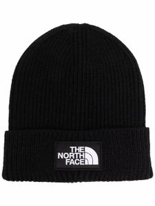 The North Face bonnet Box nervuré à patch logo - Noir