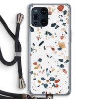 Terrazzo N°4: Oppo Find X3 Pro Transparant Hoesje met koord