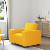 Sofastoel Lichtgeel 60 cm Corduroy Stof