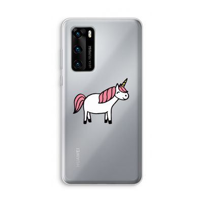 Eenhoorn: Huawei P40 Transparant Hoesje