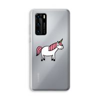 Eenhoorn: Huawei P40 Transparant Hoesje