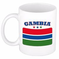 Koffie mok met vlag Gambia - drinkbeker - Gambiaanse vlag - 300 ml - supporters