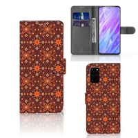 Samsung Galaxy S20 Plus Telefoon Hoesje Batik Brown - thumbnail