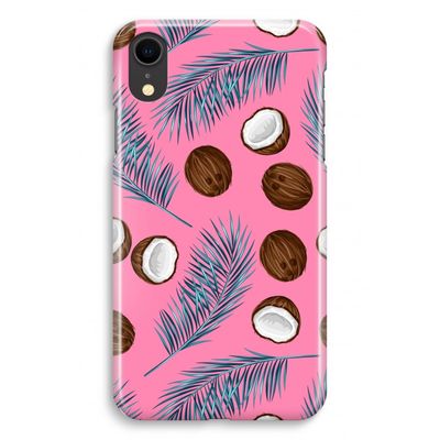 Kokosnoot roze: iPhone XR Volledig Geprint Hoesje
